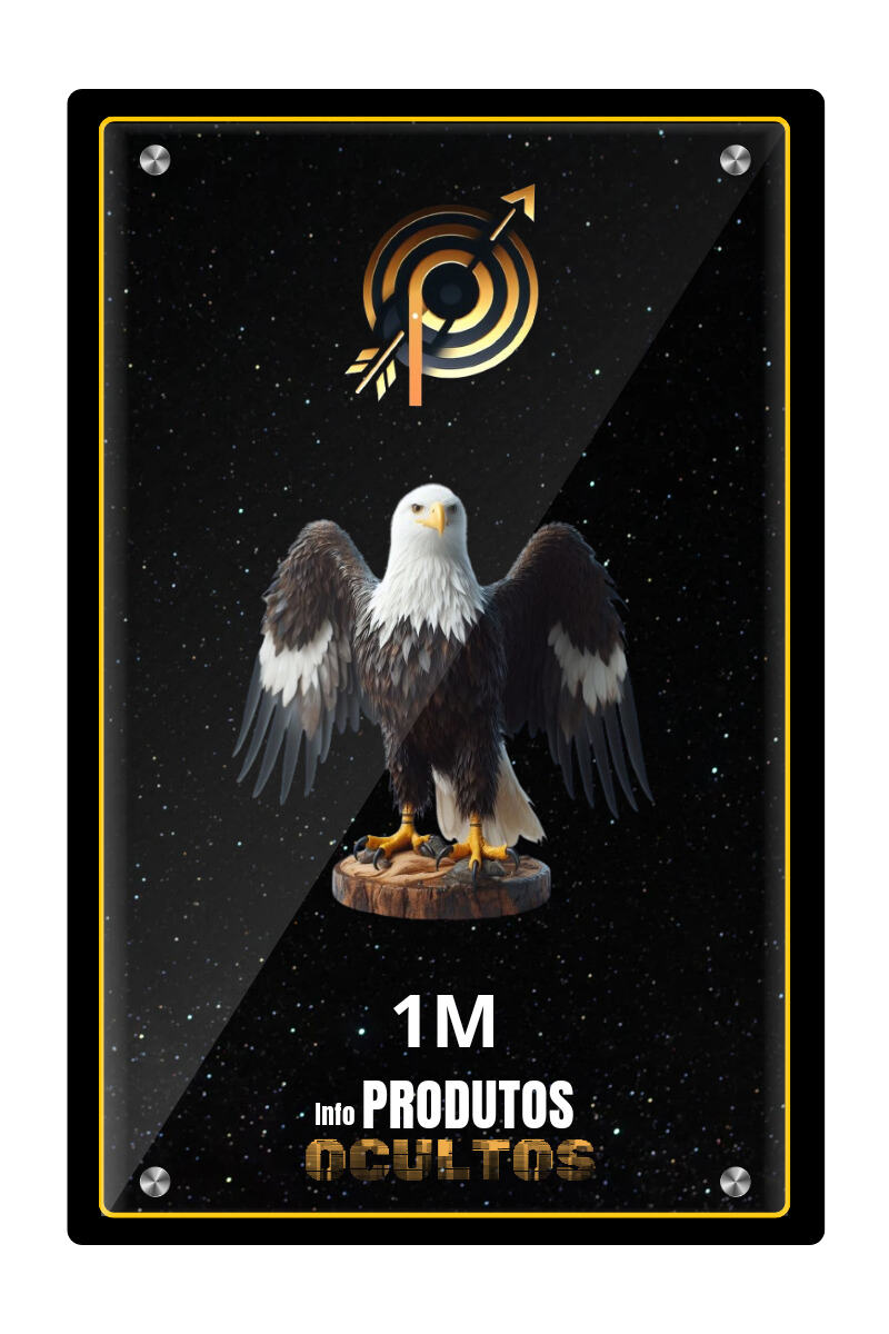 A majestosa águia, voando alto com sua visão aguçada, representa o impressionante marco de 1 milhão. Ela simboliza a conquista das alturas, a visão estratégica e a capacidade de enxergar oportunidades de longe.